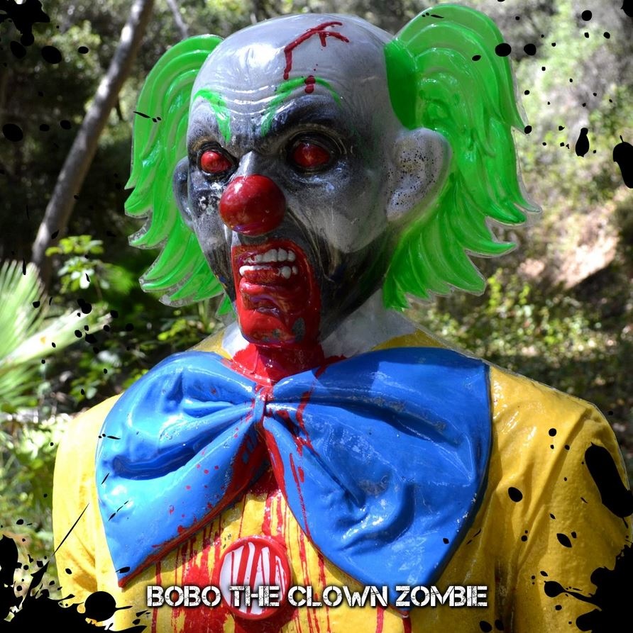 Zombie Ind. Bobo Clown - Blanco 3D Zombie Bleeder a prueba de balas