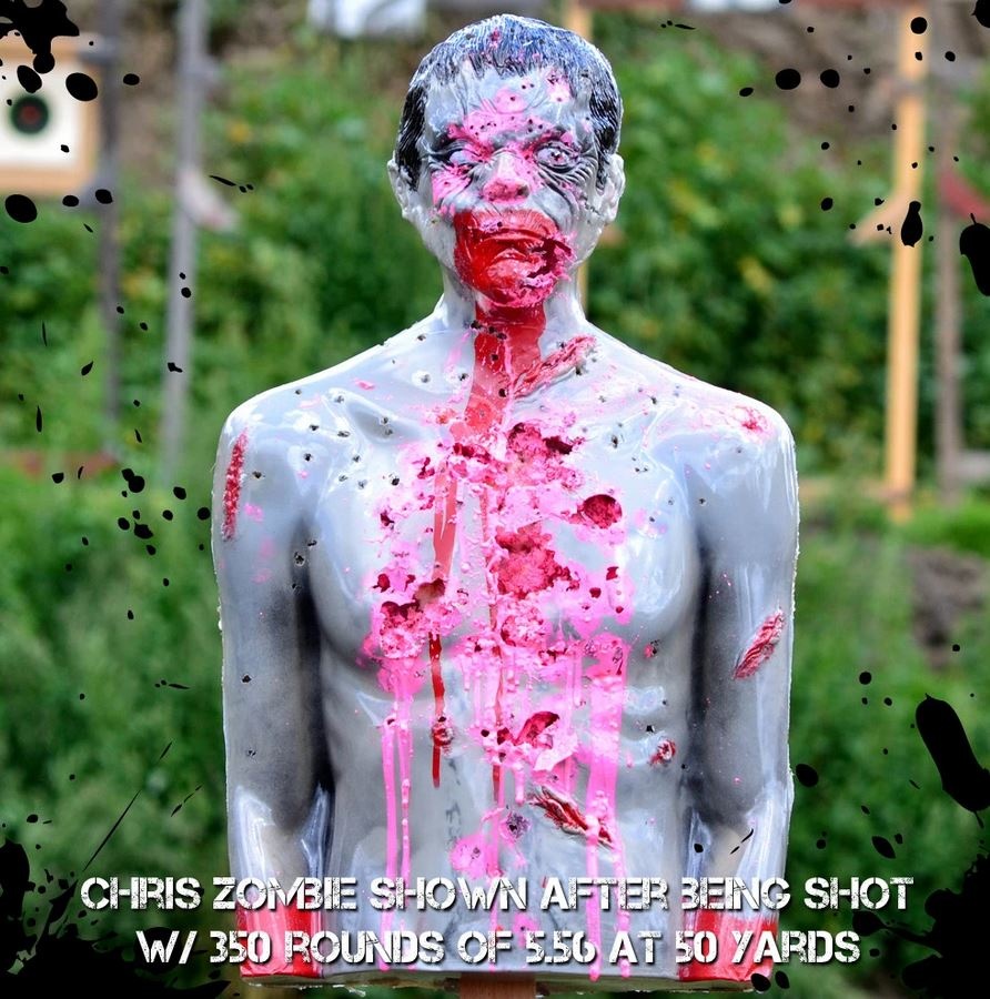 Zombie Ind. Bobo Clown - Blanco 3D Zombie Bleeder a prueba de balas