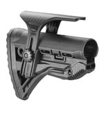 FAB Defense GL-SHOCK CP M4/AR15 Shock-Absorbing Buttstock W/ Cheek Rest - BK