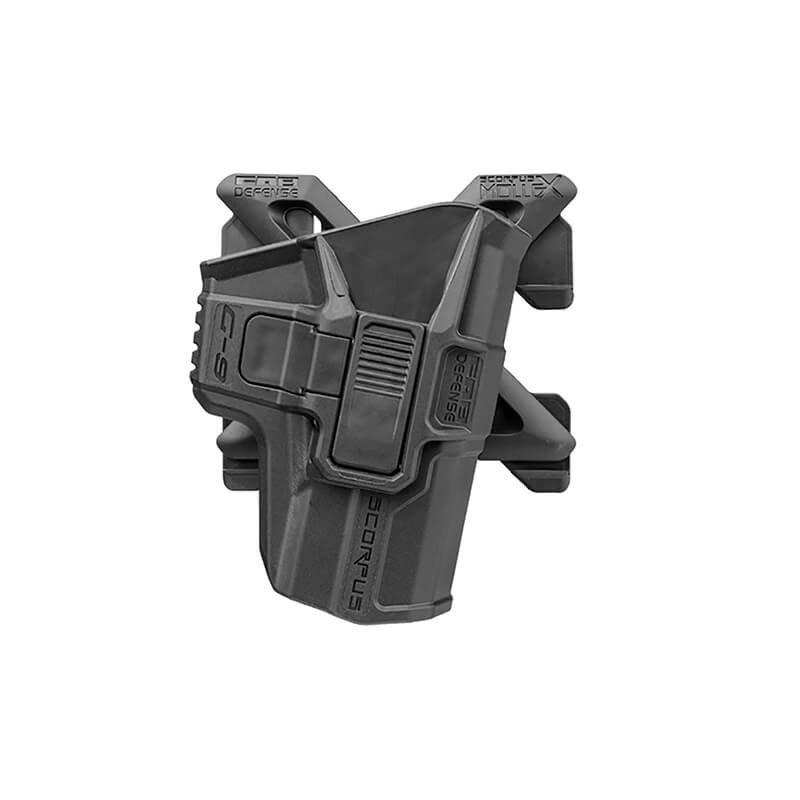 FAB Defense Scorpus MX Level 2 Retention Holster Glock - links - BK