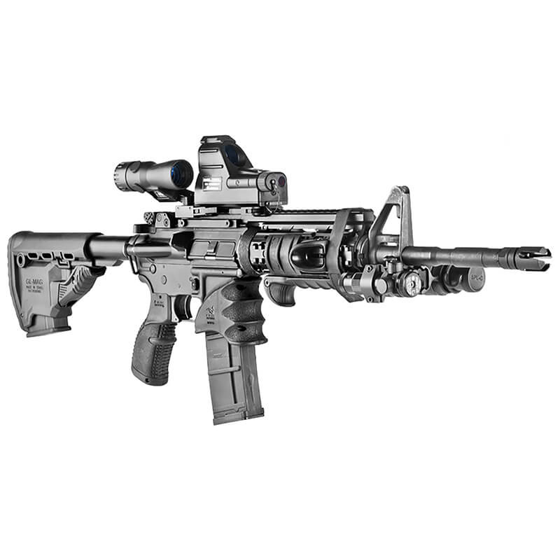 FAB Defense AGR-43 Rubberized Ergonomic M4 / M16 / AR15 Pistol Grip - BK