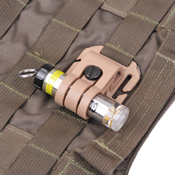 Nextorch Glo Toob Kit Tactique Support Molle / PALS / Velcro - TAN