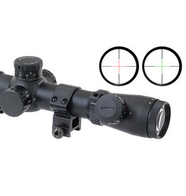 ASG Rifle scope 3,5-10x50E retículo cruzado iluminado - BK