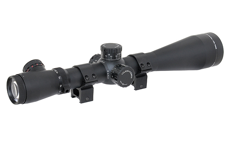 ASG Rifle scope 3.5-10x50E illuminated cross reticle - BK