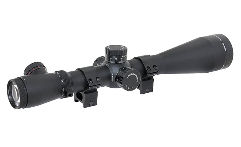 ASG Rifle scope 3,5-10x50E retículo cruzado iluminado - BK