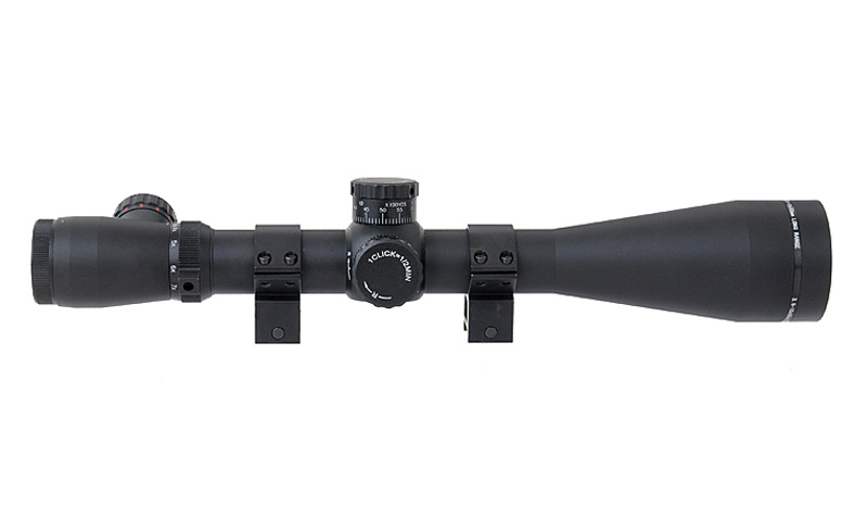 ASG Rifle scope 3.5-10x50E illuminated cross reticle - BK