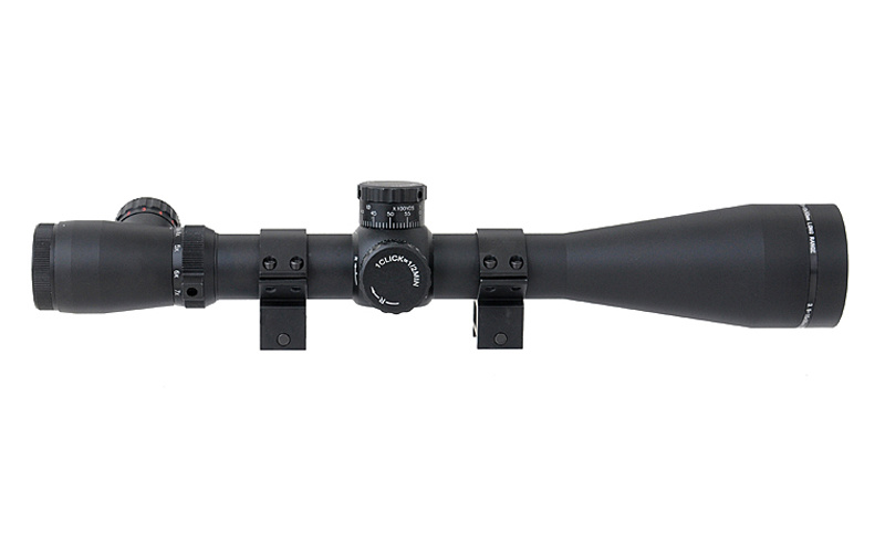 ASG Rifle scope 3.5-10x50E illuminated cross reticle - BK