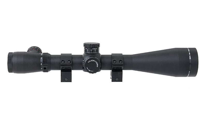 ASG Rifle scope 3,5-10x50E retículo cruzado iluminado - BK