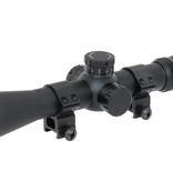 ASG Rifle scope 3,5-10x50E retículo cruzado iluminado - BK