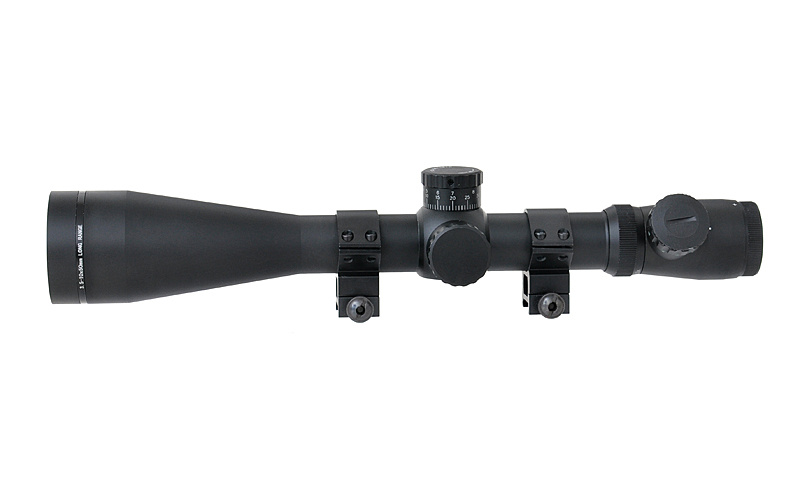 ASG Rifle scope 3,5-10x50E retículo cruzado iluminado - BK