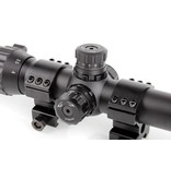 ASG Retículo iluminado Mil-Dot riflescópio 1-4x24 - BK