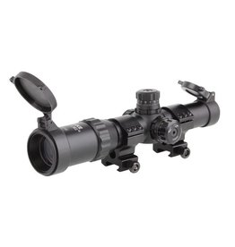 ASG 1-4x24 riflescope Mil-Dot illuminated reticle - BK