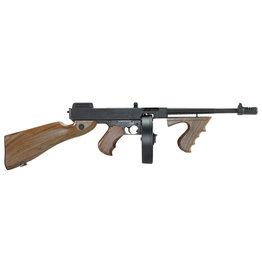 King Arms Thompson M1928 AEG 1.49 Joule - BK/aspecto de madeira