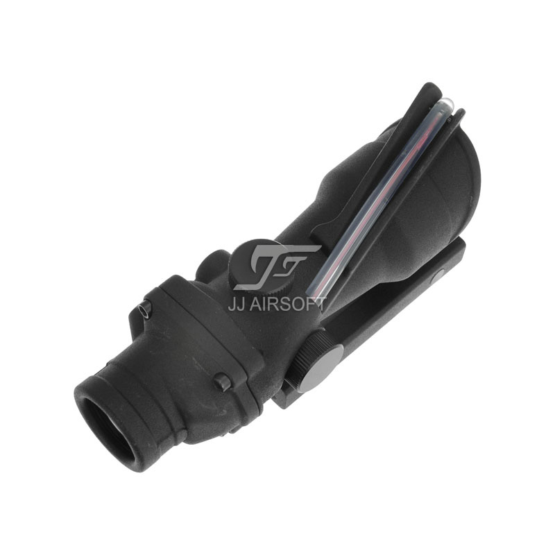 JJ Airsoft 4x32 ACOG Red Fiber Illuminated  - BK