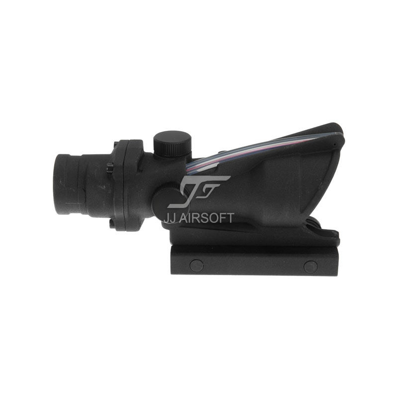 JJ Airsoft 4x32 ACOG Red Fiber Illuminated  - BK