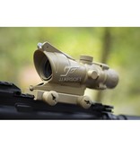 JJ Airsoft 4x32 ACOG Red Fiber Illuminated  - BK