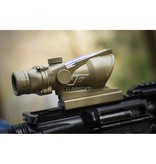 JJ Airsoft 4x32 ACOG Red Fiber Illuminated  - BK