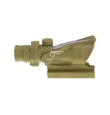 JJ Airsoft  4x32 ACOG Zielfernrohr Rotfaser beleuchtet- TAN