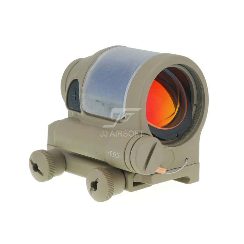 JJ Airsoft 1 × 38 Red Dot SRS Style com Killflash - TAN