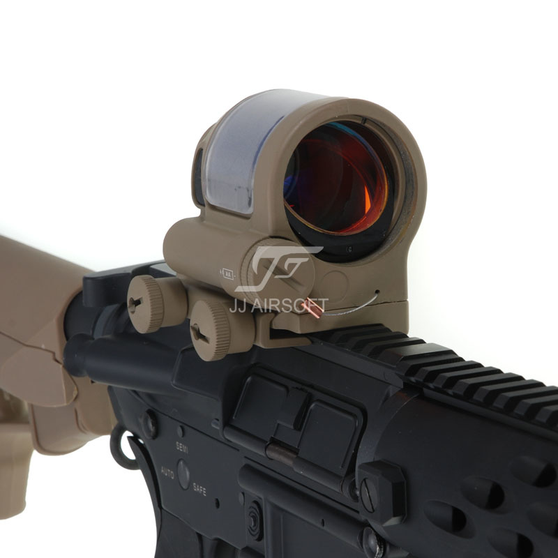 JJ Airsoft 1 × 38 Red Dot SRS Style con Killflash - TAN