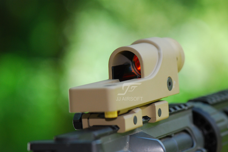 JJ Airsoft 1×24 Reflex Red Dot - TAN