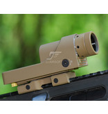 JJ Airsoft 1×24 Reflex Red Dot - TAN