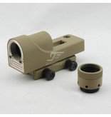 JJ Airsoft 1×24 Reflex Red Dot - TAN