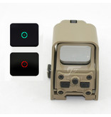 JJ Airsoft 552 Red / Green Dot - TAN