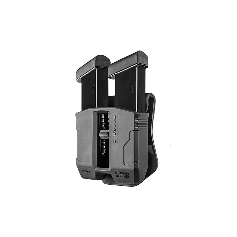 FAB Defense Scorpus PS-9 Double Mag Pouch for 9mm and .40 steel magazines