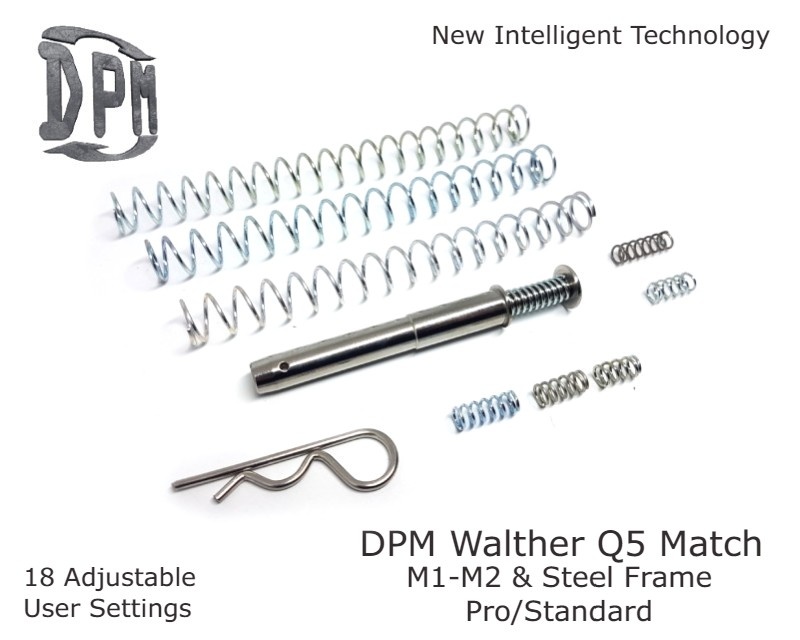 DPM Recoil reduction system for Walther Q5 Match M1 | M2 with 18 setting options