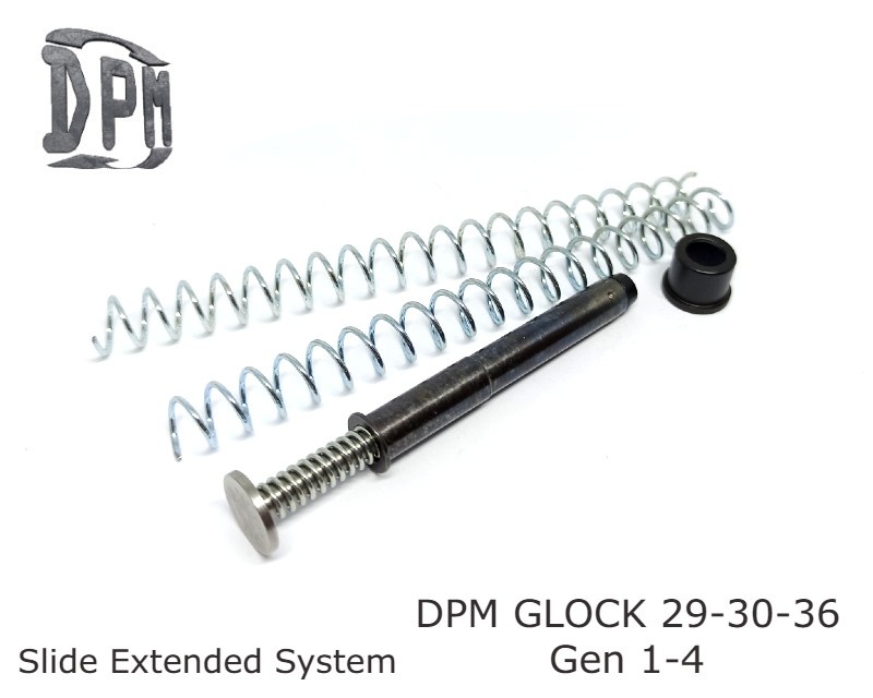 DPM Sistema de amortiguación de retroceso para GLOCK 29 GEN 1-4 Slide Extended System