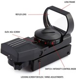 WE Tech Viseur point rouge / vert réticule JH400 - BK