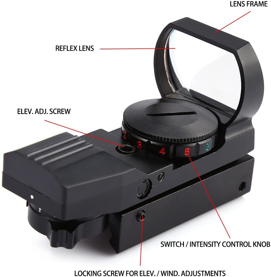 WE Tech Viseur point rouge / vert réticule JH400 - BK