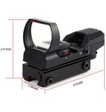 WE Tech JH400 Reticle Red-/Green Dot Sight  - BK