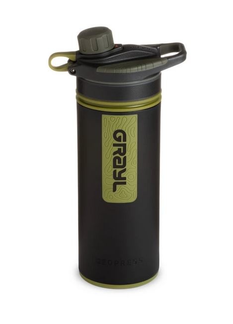 Grayl GeoPress Purifier bottle with water filter - Camo black