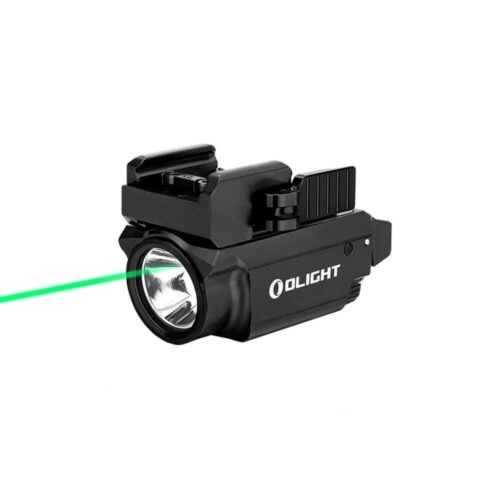 OLight Baldr Mini TacLight 600 lúmenes y láser verde - BK