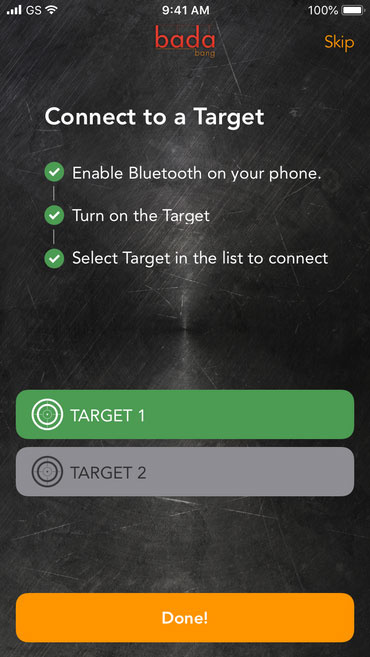 Bada Bang Sistema di destinazione Bluetooth