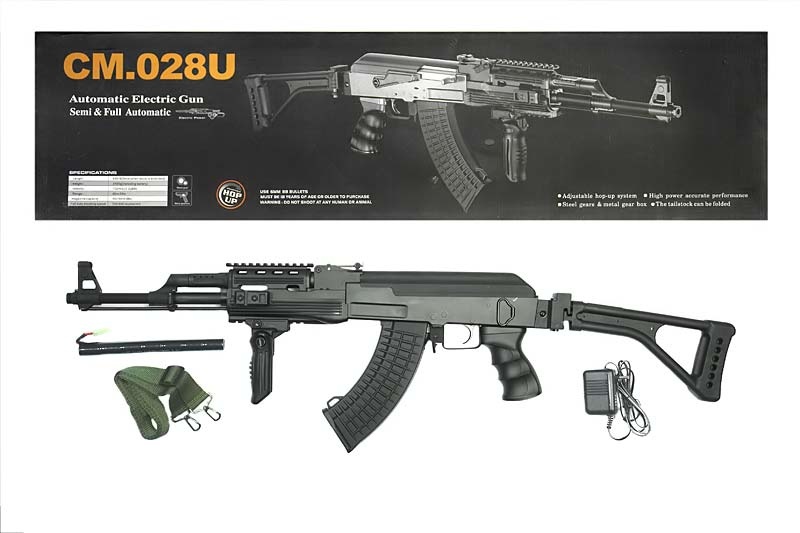 Cyma CM.028U AK47 Tactical AEG 1,49 julios - BK