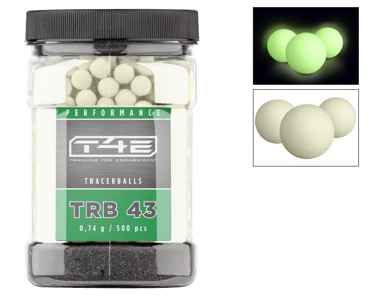 Umarex T4E Performance TRB 43 Tracerballs - Cal. 43 - 500 pieces