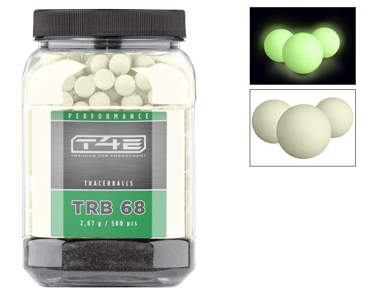 Umarex T4E Performance TRB 68 Tracerballs - Cal. 68 - 500 pieces