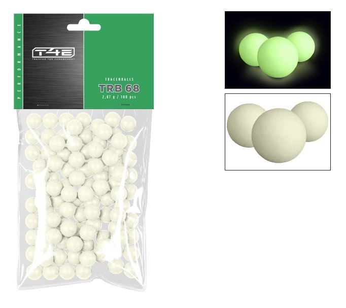 Umarex T4E Performance TRB 68 Tracerballs - Cal.68-100 pièces