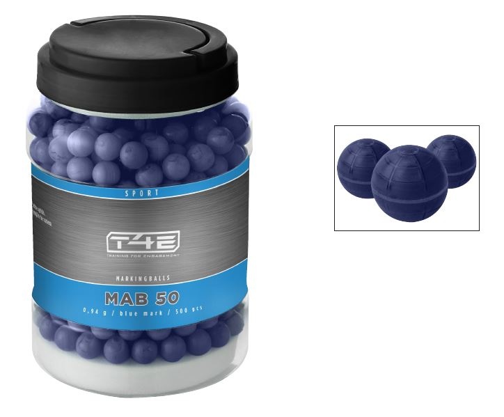 Umarex T4E Sport MAB 50 marking balls blue - 500 pieces