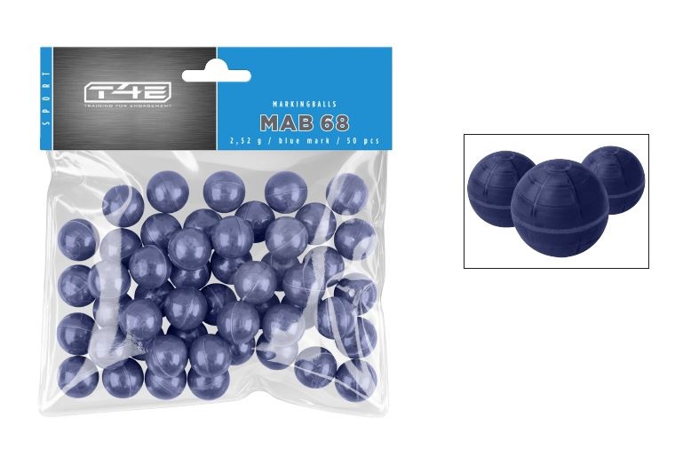 Umarex T4E Sport MAB 68 Markingballs blau - 50 Stück