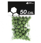 Dynamic Sports Gear Bolas de borracha para treinamento - cal. 50 - 100 peças - verde