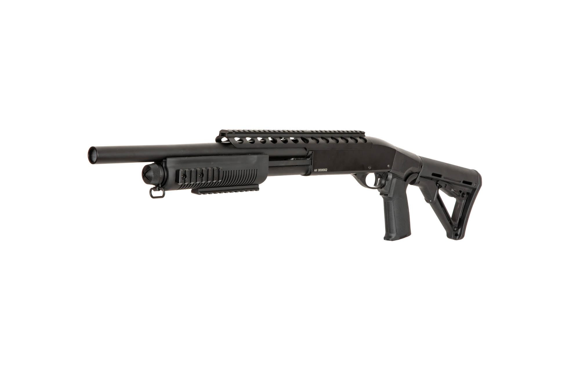 A&K Fucile a pompa tattico SXR-002 a 3 raffiche 0,83 joule - BK