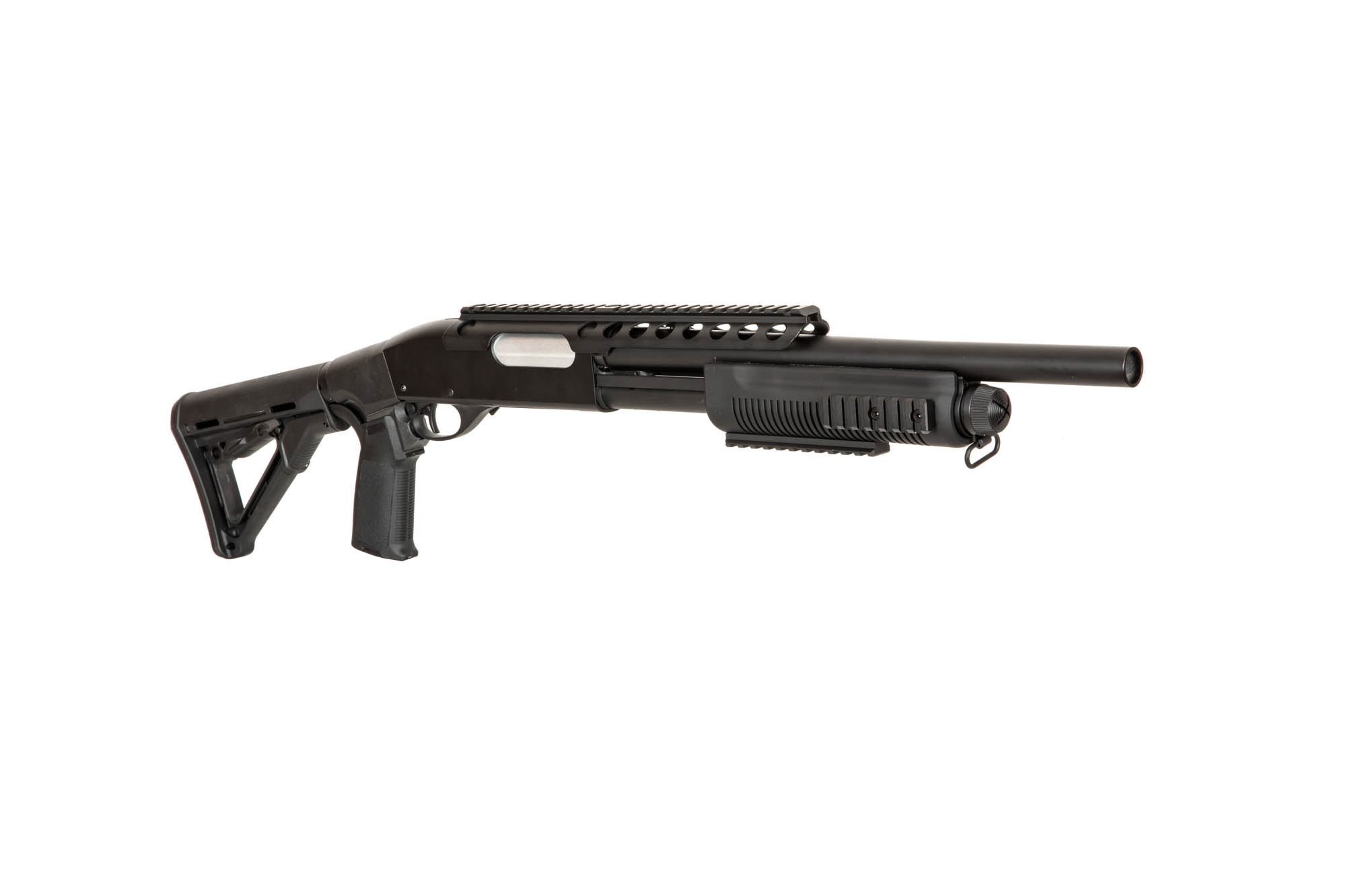 A&K Fucile a pompa tattico SXR-002 a 3 raffiche 0,83 joule - BK