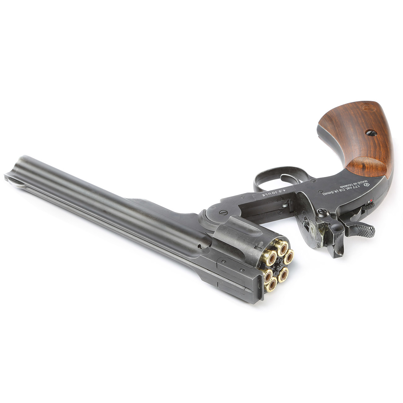 ASG Revolver Schofield Co2 da 6 pollici NBB 2.0 Joule - BK/aspetto legno