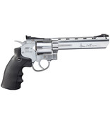 ASG Revólver de CO2 Dan Wesson de 6 pulgadas 4.5 mm (.177) Diabolo 3.0 Joule - Plateado