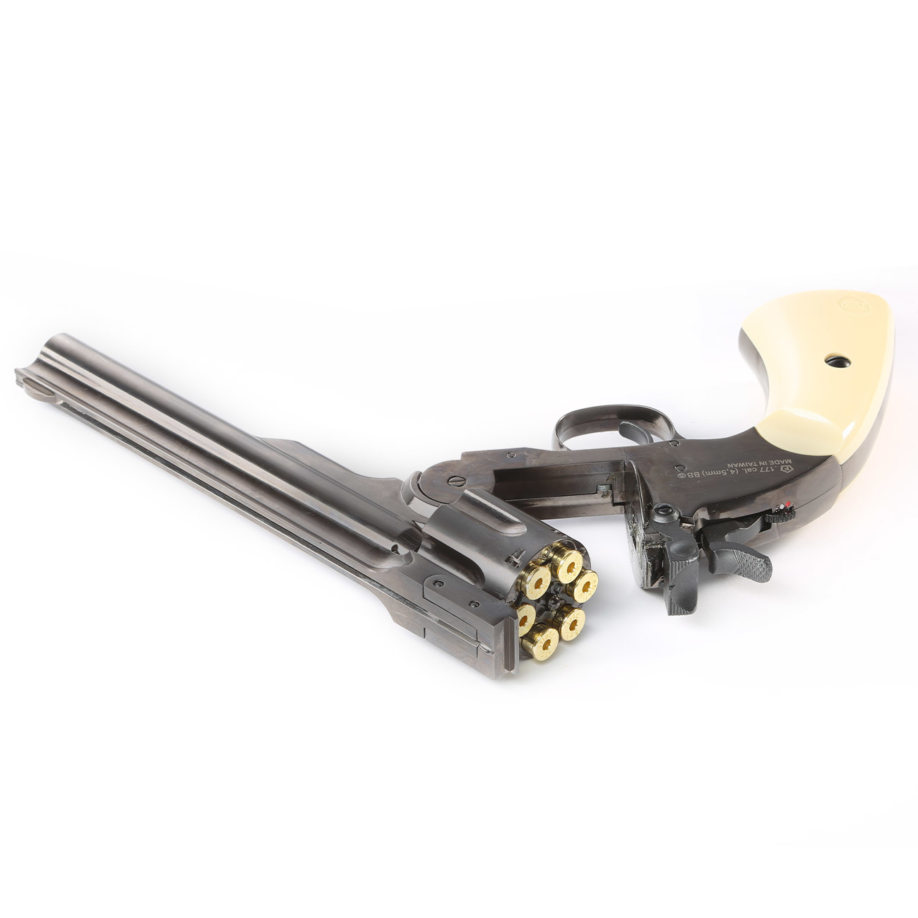 ASG Revolver 6 pouces Schofield 1877 Co2 calibre 4.5mm (.177) BB 2.9 Joule - GR