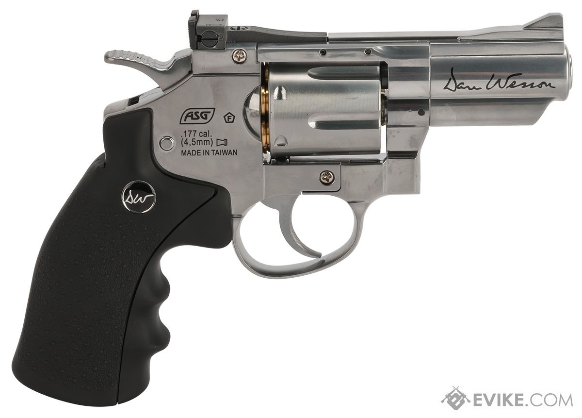 ASG 2,5 Zoll Dan Wesson Silver Pellet 4,5 mm BB 2,7 Joule - Silber